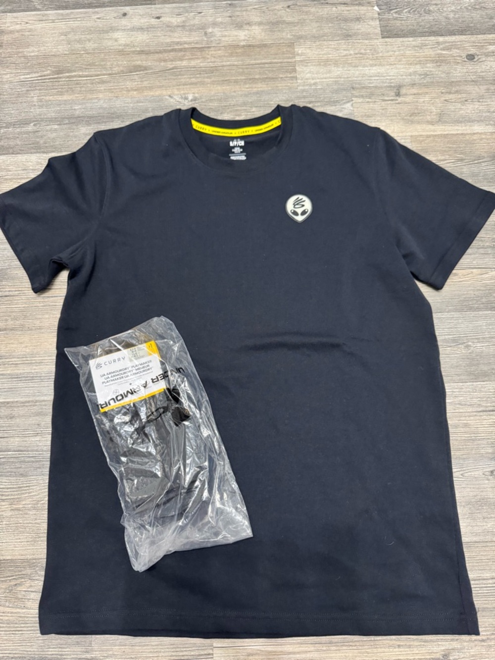 Under Armour Curry Brand Alien T-Shirt and ArmourDry Socks Set